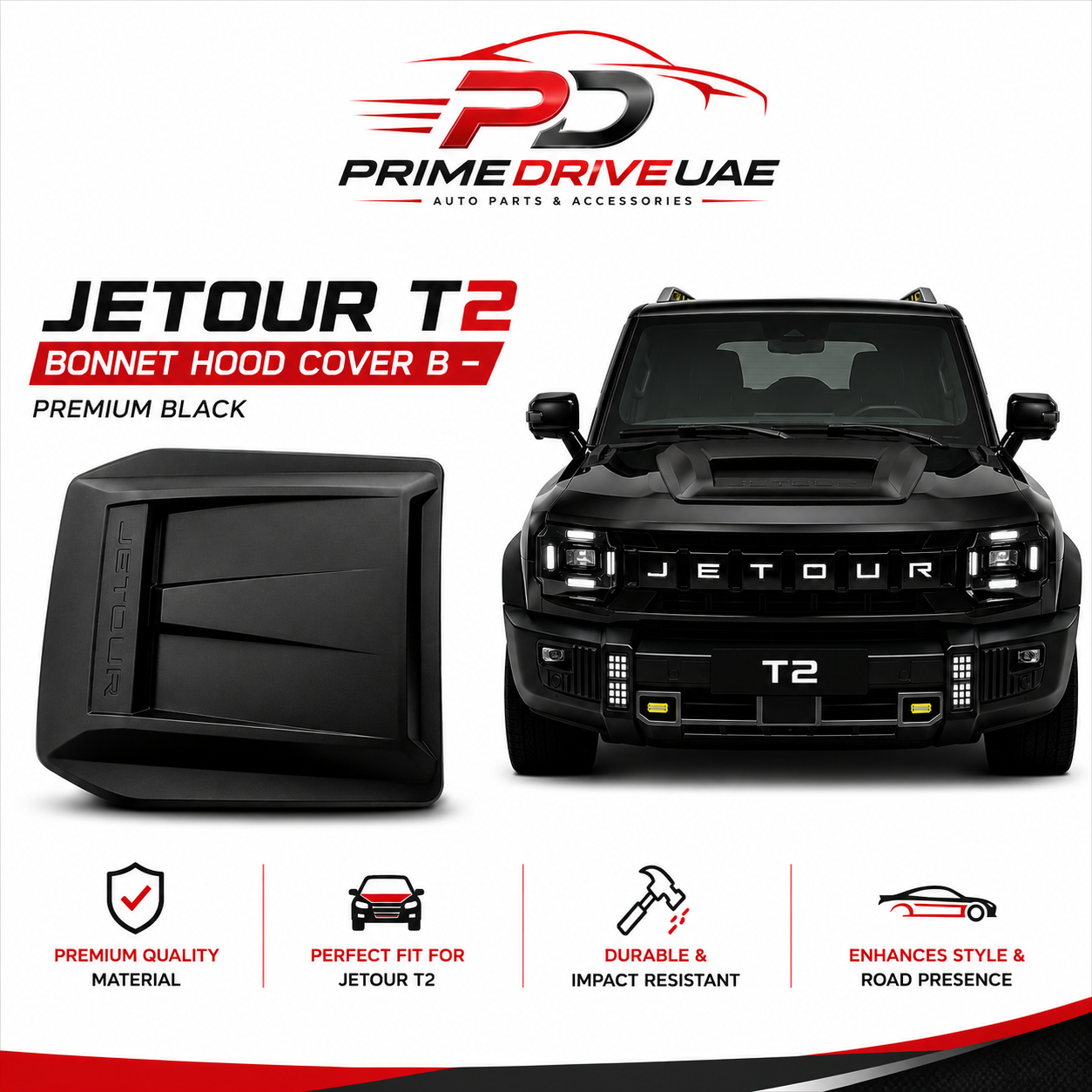 Jetour T2 Bonnet Hood Cover C
