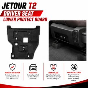 Jetour T2 Driver Seat Lower Protect Board – ABS Under Seat Protection Cover